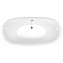 REGATA Freistehende Badewanne 175x85x61cm, Füsse bronze,