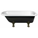 FOXTROT Freistehende Badewanne schwarz/weiss,...