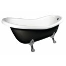 RETRO Freistehende Badewanne 169x75x72cm, Füsse...