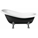 RETRO Freistehende Badewanne 169x75x72cm, Füsse...