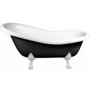 RETRO Freistehende Badewanne 169x75x72cm, Füsse...