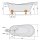 RETRO Freistehende Badewanne 175x76x84cm, Füsse bronze, schwarz/weiss