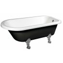 FOXTROT freistehende Badewanne schwarz/weiss,...