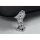 FOXTROT freistehende Badewanne schwarz/weiss, 170x75x64cm, Füsse Chrom