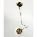 CHARLESTON Freistehende Badewanne schwarz/weiss, 188x80x71cm, Füsse bronze