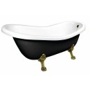 RETRO Freistehende Badewanne 158x73x72cm, Füsse...