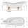 RETRO Freistehende Badewanne 158x73x72cm, Füsse bronze, schwarz/weiss
