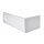 PLAIN 120 Frontschürze 120x59cm, links, weiss
