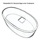 Styroporträger zu Badewanne Viva O 185