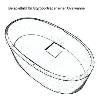 Styroporträger zu Badewanne Viva O 175