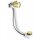 MODEL A6 Ablaufgarnitur mit Einlauf, Bowden, Länge 675mm, Stopfen 72mm, Gold