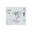 QM 3-Loch Wannenarmatur, Schlauch Follow me, Chrom