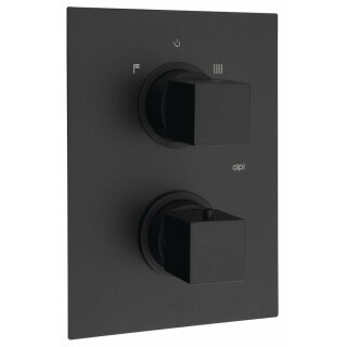 DIMY Thermostat-Duscharmatur , 2 Wege, schwarz