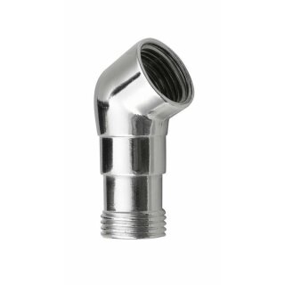 Duschschlauch-Passstück, für Badewanne, 1/2, Messing / Chrom