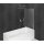 MODULAR SHOWER Wannenabtrennung 800x1500mm, Klarglas,mit Stabilisator