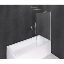 MODULAR SHOWER Wannenabtrennung 700x1500mm, Klarglas, mit...