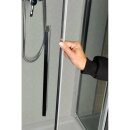 EASY LINE Duschabtrennung viertelkreis 900x800mm, links/rechts