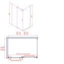 Dragon Rechteckige Duschkabine 1600x900mm L/R Variante