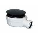 Duschwannensiphon 90mm, schwarz matt
