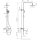 KIMURA Thermostat Duschsäule mit Wanneneinlauf, 880-1330mm, Chrom