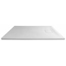 ACORA Mineralguss-Duschwanne, 120x80x3,5cm Rechteck, weiss, Steindekor