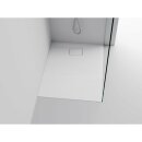 ACORA Mineralguss-Duschwanne , 100x80x3,5cm Rechteck, weiss, Steindekor