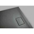 ACORA Mineralguss-Duschwanne, 120x80x3,5cm Rechteck, grau, Steindekor