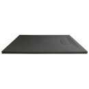 ACORA Mineralguss-Duschwanne , 120x90x3,5cm Rechteck, grau, Steindekor