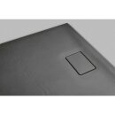 ACORA Mineralguss-Duschwanne , 120x90x3,5cm Rechteck, grau, Steindekor