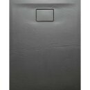 ACORA Mineralguss-Duschwanne 100x80x3,5cm Rechteck, grau,...