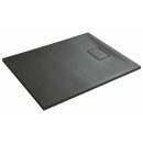 ACORA Mineralguss-Duschwanne 100x80x3,5cm Rechteck, grau,...
