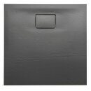 ACORA Mieralguss-Duschwanne,Quadrat 80x80x3,5cm, grau...