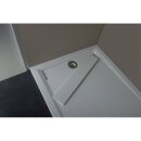 VARESA Duschwanne 120x80x4cm mit Rinnenabdeckung