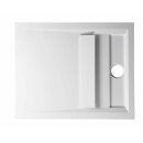VARESA Duschwanne 100x80x4cm mit Rinnenabdeckung