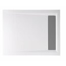 VARESA Duschwanne 100x80x4cm mit Rinnenabdeckung