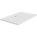 HAK Duschwanne Mineralguss 120x90x4cm mit Wannenfüssen