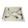 Selbsttragende Acryl-Duschwanne, Quadrat 80x80x15cm