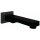 Einlauf, 180 mm, schwarz matt