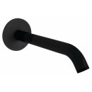Einlauf, 165mm, schwarz matt
