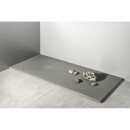 MITIA Gussmarmor-Duschwanne, Rechteck 140x90x3 cm, grau