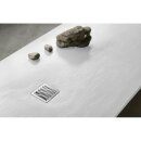 MITIA Gussmarmor-Duschwanne, Rechteck 160x90x3 cm, weiss