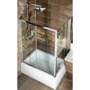 DEEP Duschtür 1400x1650mm, Klarglas
