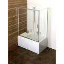 JAZZ 120x75cm Duschwanne mit Sitz, weiss