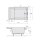 JAZZ 120x75cm Duschwanne mit Sitz, weiss