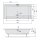 DEEP Rechteck-Duschwanne 140x75x26cm, tief, weiss