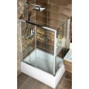 DEEP Rechteck-Duschwanne 130x75x26cm, tief, weiss