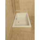 DEEP Rechteck-Duschwanne 130x75x26cm, tief, weiss