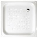 Emaille-Duschwanne, Quadrat, 80x80x16cm, weiss