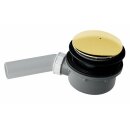 RETRO Duschwannensiphon, Durchmesser 90mm, Gold
