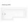 Raumspar Badewanne SYNA mit Duschzone 150x85/70cm, links, weiss, Komplett-Set